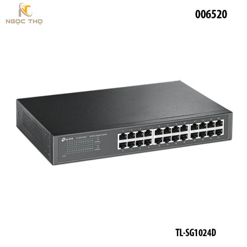 Chia mạng Switch TP-Link SG1024D – Bộ Chia Mạng Tplink 24 Cổng Gigabit 10/100/1000Mbps – Vỏ Kim Loại – Chính Hãng