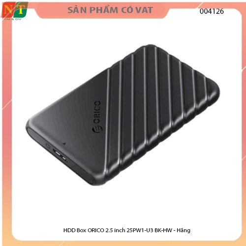 HDD Box ORICO 2.5 inch 25PW1-U3 BK-HW - Hộp Đựng Ổ Cứng ORICO 2.5 inch 25PW1-U3-BK Chính hãng - Full vat