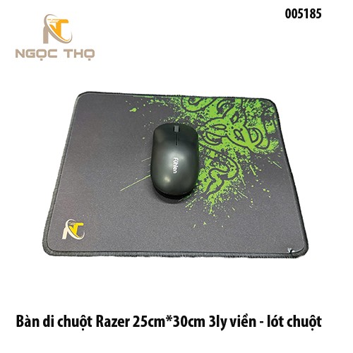 Bàn di chuột Razer 25×30cm – Dày 3mm – Viền bo 360° – Lót chuột cao cấp – Full VAT