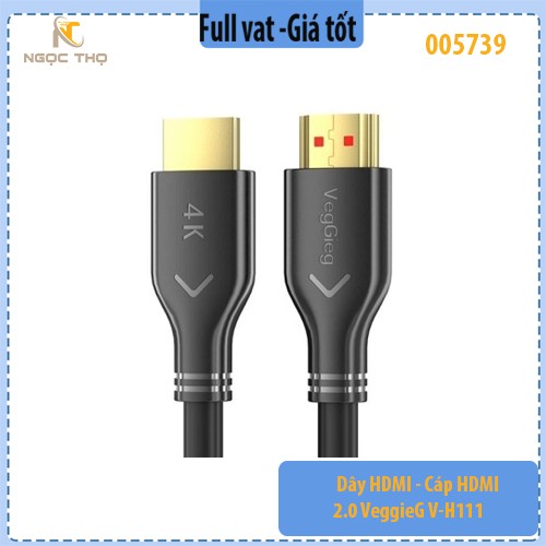 Dây HDMI 2.0 VeggieG V-H111 – 15m – 4K@60Hz – Truyền hình & âm thanh – Chính hãng - full vat