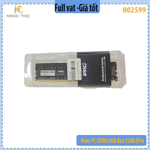 Ram PC DDR4 8GB Bus 3200 IPro – Chính hiệu – Full VAT