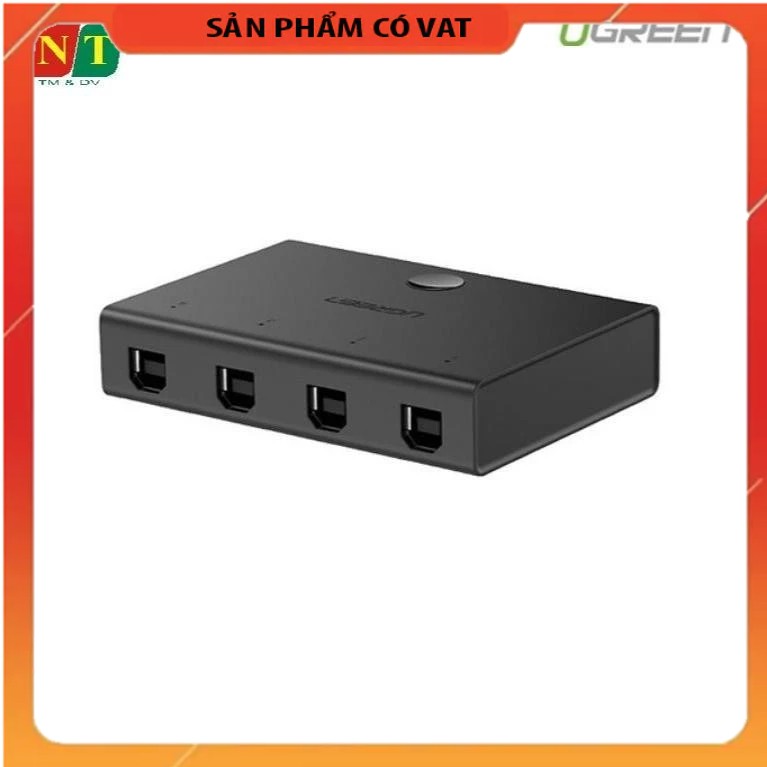 Bộ chia USB máy in 4 vào 1 Ugreen 30346 – 4 máy tính dùng chung 1 máy in – USB 2.0 – chính hãng – full VAT