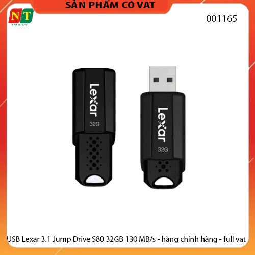 USB Lexar 3.1 Jump Drive S80 32GB 130 MB/s - hàng chính hãng - full vat