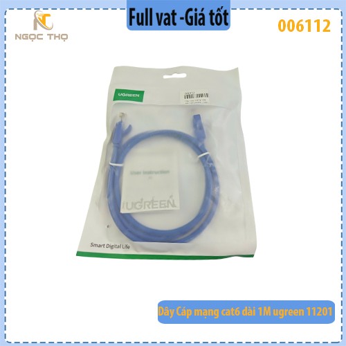 Dây cáp mạng Cat6 UGREEN 11201 dài 1m – Hàng chính hãng – Full VAT