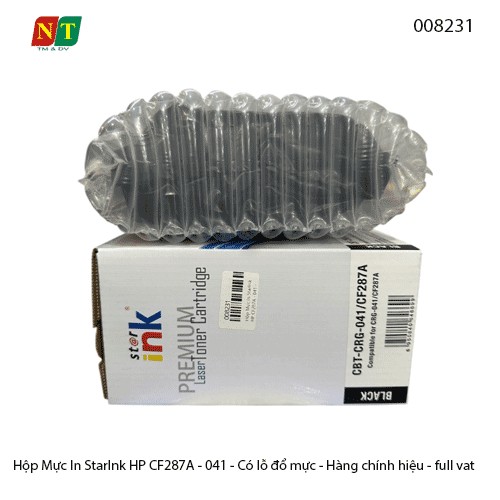 Hộp mực in StarInk HP CF287A (041) - 87A – Có lỗ đổ mực – Hàng chính hiệu – Full VAT
