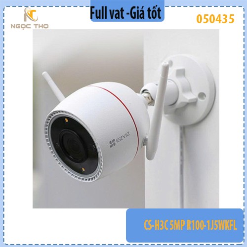 Camera Wifi Ngoài Trời Ezviz CS-H3C 5MP (R100-1J5WKFL) – Có Màu Ban Đêm, Đàm Thoại 2 Chiều, Báo Động Thông Minh, Ống Kín