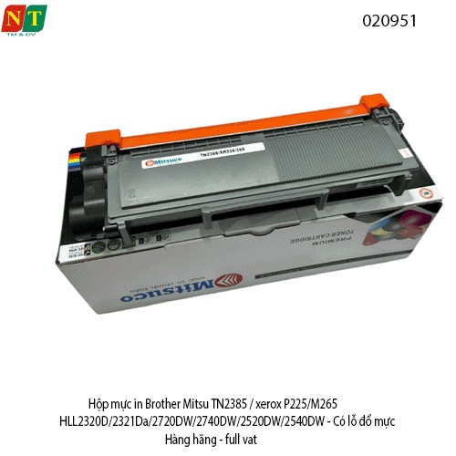 Hộp mực Brother Mitsuco TN-2385 / TN-2325 – Dùng cho HL-L2320D, DCP-L2540DW, MFC-L2700DW – Chính hiệu – Full VAT