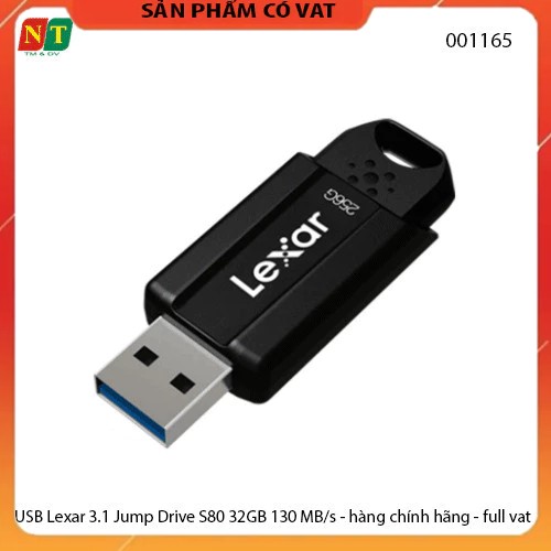 USB Lexar 3.1 Jump Drive S80 32GB 130 MB/s - hàng chính hãng - full vat