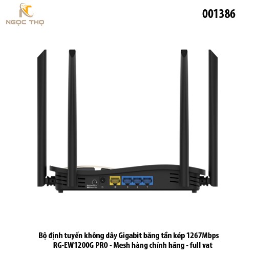 Bộ Định Tuyến Wifi Ruijie RG-EW1200G PRO – Gigabit Băng Tần Kép AC1267Mbps – Hỗ Trợ Mesh – Hàng Chính Hãng – Full VAT