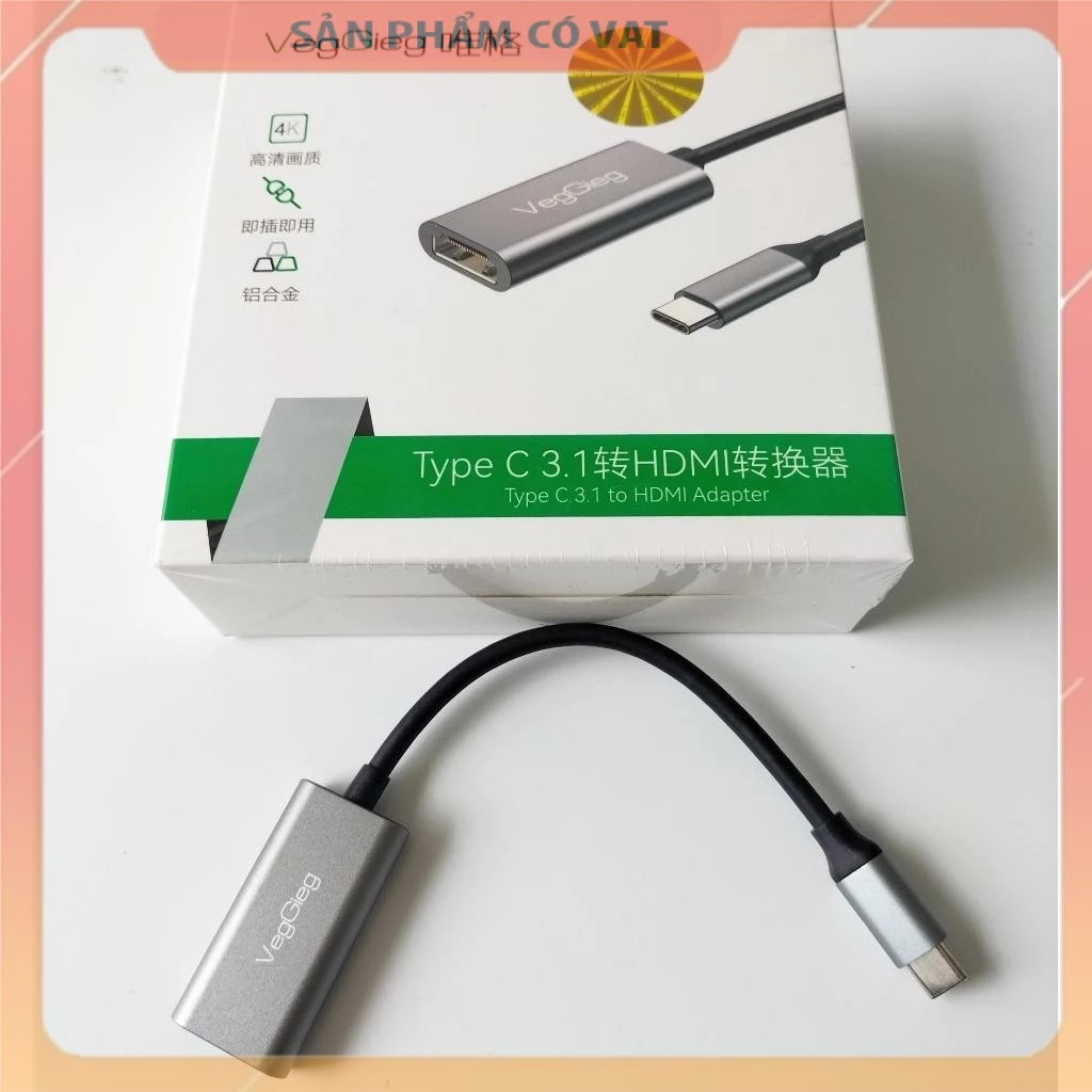 Bộ chuyển đổi Type C sang HDMI VegGieg VZ915 Phụ Kiện