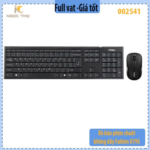 Bộ Bàn Phím & Chuột Không Dây Fuhlen U79S – Chính hãng – Full VAT – BH 24T