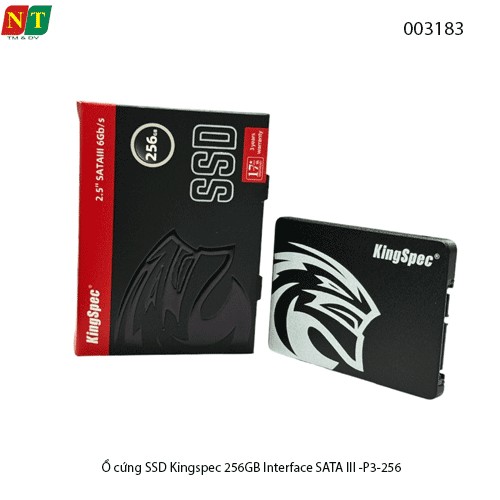 Ổ cứng SSD Kingspec 256GB – P3-256 – 2.5" SATA III – Hàng Chính Hãng – Full VAT