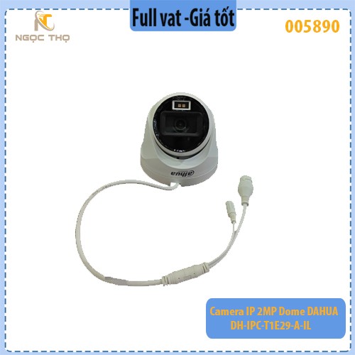 Camera IP Dome Dahua DH-IPC-T1E29-A-IL 2MP – Smart Dual Light – Có Mic – POE – IP67 – Mobile App – Hàng Chính Hãng – Ful