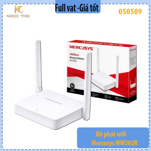 Bộ phát wifi Mercusys MW302R tốc độ 300Mbps, phù hợp cho gia đình