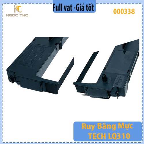 Combo 10 Ruy Băng Mực TECH LQ310 / LQ-310 / LX-310 – Kích Thước 12.7mm x 14m – Màu Đen – Chính Hiệu – Full VAT