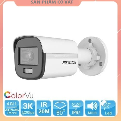 Camera Analog Hikvision DS-2CE10KF0T-FS 5.0MP