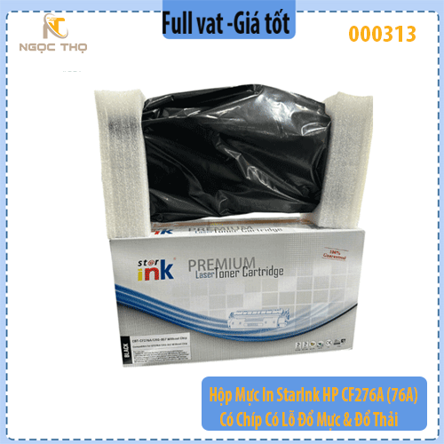 Hộp Mực In StarInk HP CF276A (76A) – Có Chíp – Có Lỗ Đổ Mực & Đổ Thải – Chính Hiệu – Full VAT