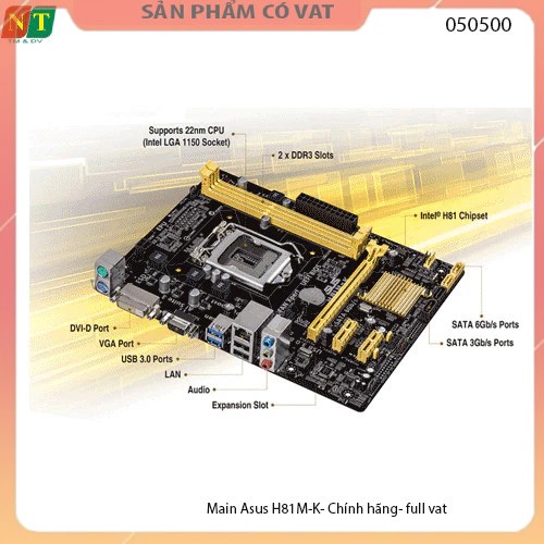 Main Asus H81M-K- Chính hãng- full vat