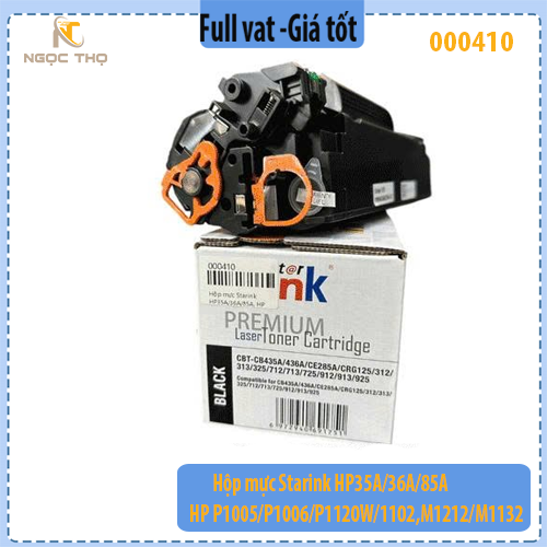 Hộp Mực In StarInk HP CB435A / CB436A / CE285A / Canon CRG-325 – Hộp mực 35A / 85A – Có Lỗ Đổ Mực & Xả Thải – Chính Hiệu