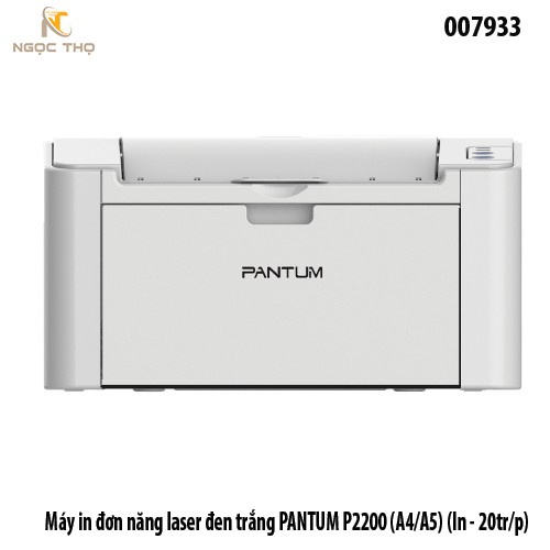 Máy in laser đơn năng đen trắng Pantum P2200 – Máy in laser đen trắng 20ppm, kết nối USB – Chính hãng