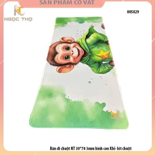 Bàn di chuột NT 30*70 3mm hình con Khỉ- lót chuột