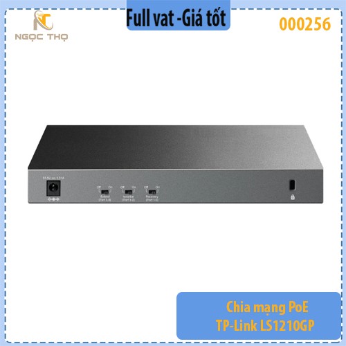 Chia mạng PoE TP-Link LS1210GP - Switch PoE TP-Link LS1210GP – 8 cổng PoE+ | Uplink RJ45 + SFP | Full Gigabit 20Gbps