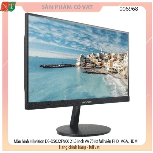 Màn hình Hikvision DS-D5022FN00 21.5 inch VA 75Hz full viền FHD , VGA, HDMI - Hàng chính hãng - full vat