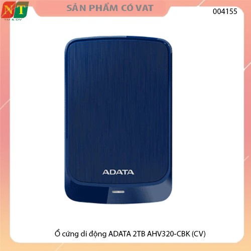 Ổ cứng di động ADATA 2TB AHV320-CBK - Ổ cứng cắm ngoài di động ADATA 2TB AHV320-CBK - Hàng chính hãng - Full vat