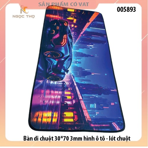 Bàn di chuột 30*70 3mm hình ô tô - lót chuột