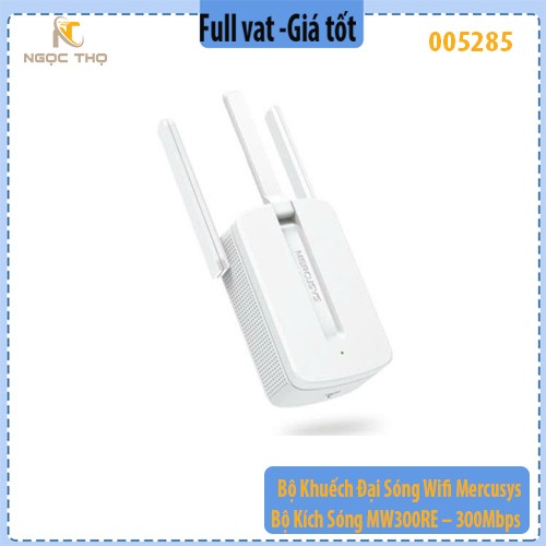 Bộ Khuếch Đại Sóng Wifi Mercusys – Bộ Kích Sóng MW300RE – 300Mbps – Chính Hãng – Full VAT