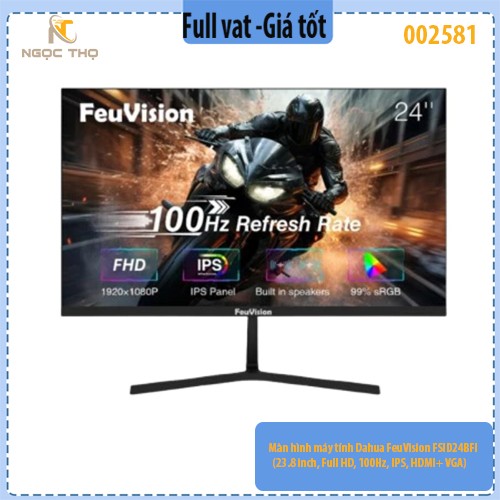 Màn hình máy tính Dahua FeuVision FSID24BFI (23.8 inch, Full HD, 100Hz, IPS, HDMI+ VGA) - chính hãng - full vat