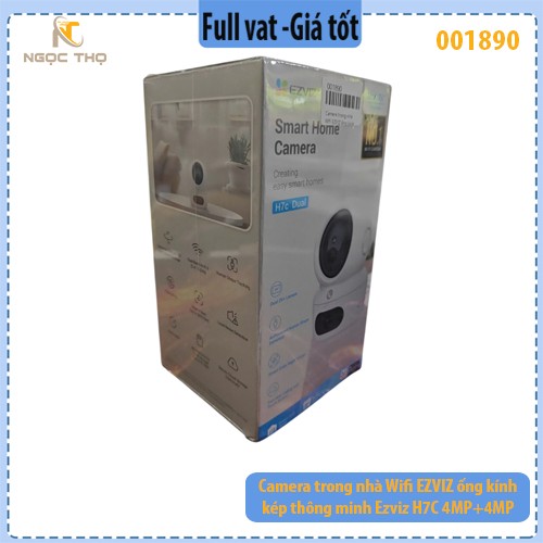 Camera 2 mắt EZVIZ H7C 8MP Trong Nhà Thông Minh, hồng ngoại 10m, phát hiện con người, phương tiện - full vat