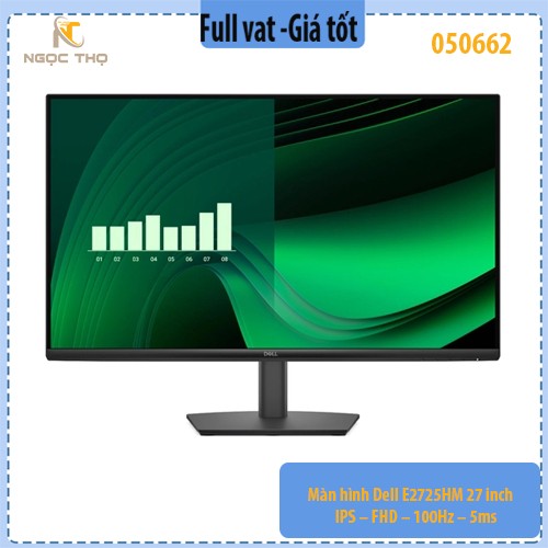 Màn hình Dell E2725HM 27 inch – IPS – FHD – 100Hz – 5ms – Hàng Chính Hãng – Full VAT