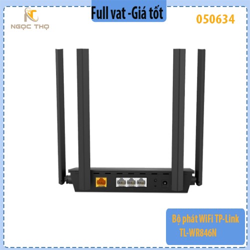 Bộ phát WiFi TP-Link TL-WR846N – Router WiFi 300Mbps – 4 Anten – EasyMesh – Chính Hãng – Full VAT