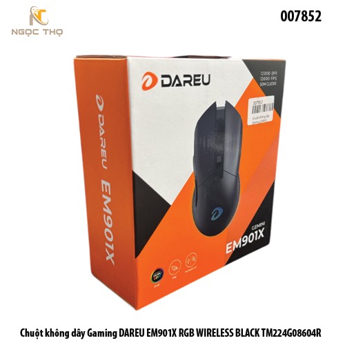 Chuột không dây Gaming DAREU EM901X RGB WIRELESS BLACK TM224G08604R - chính hãng - full vat