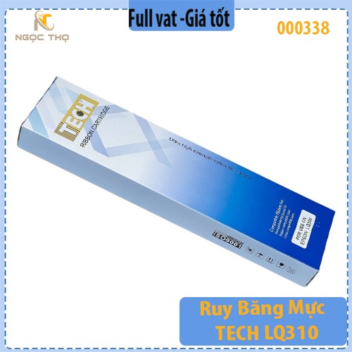 Combo 10 Ruy Băng Mực TECH LQ310 / LQ-310 / LX-310 – Kích Thước 12.7mm x 14m – Màu Đen – Chính Hiệu – Full VAT