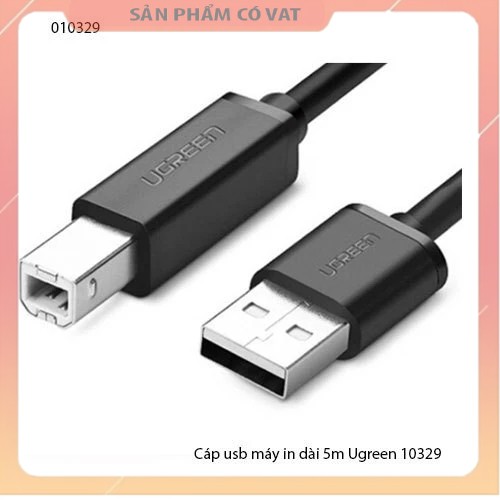 Dây usb máy in dài 5m Ugreen 10329 - hàng chính hãng - full vat