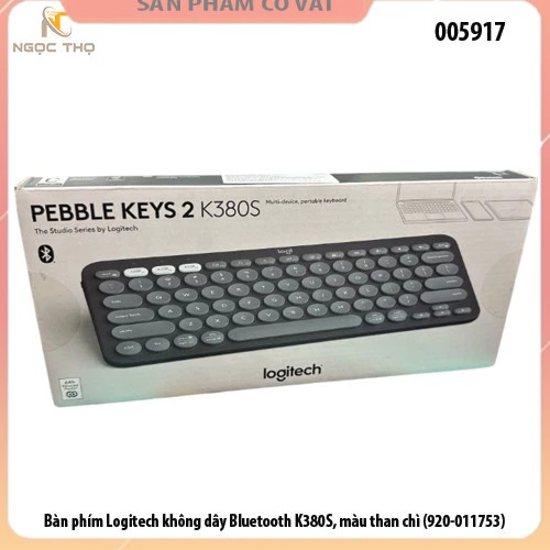 Bàn phím Logitech không dây Bluetooth K380S, màu than chì (920-011753)
