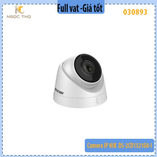 Camera IP Hikvision DS-2CD1321G0-I – Dome 2MP Full HD, H.265+, hồng ngoại 30m, PoE, IP67 - chính hãng - full vat