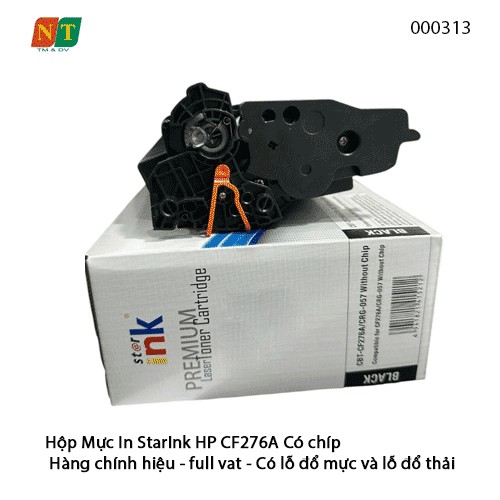 Hộp Mực In StarInk HP CF276A (76A) – Có Chíp – Có Lỗ Đổ Mực & Đổ Thải – Chính Hiệu – Full VAT