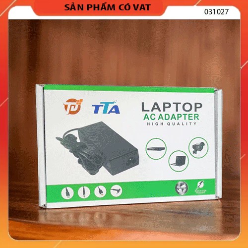 Sạc laptop  Dell kim to hình Ovan 19.5V3.34A 7.4*5.0 TTA - DE65NM130 - kèm dây nguồn xịn