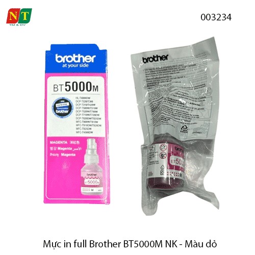 Mực in full Brother BT5000M NK – Màu Đỏ (Magenta) – Hàng nhập khẩu – Full VAT