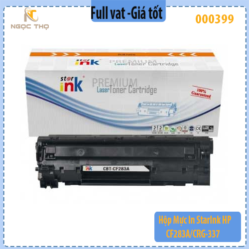 Hộp Mực In StarInk HP CF283A / Canon CRG-337 ( 83A / 337 ) – Chính Hiệu – Full VAT – Có Lỗ Đổ Mực