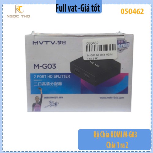 Bộ Chia HDMI M-G03 – 1 Ra 2 | Hỗ Trợ 4K | Chia Màn Hình Cực Mượt!