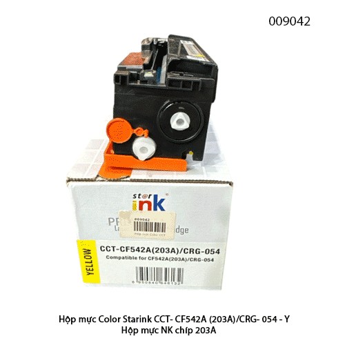 Hộp mực Color Starink CCT- CF542A ( 203A ) / CRG- 054 - Y/ Yellow / vàng – Có chip – Lắp là in – Chính hiệu | Full VAT