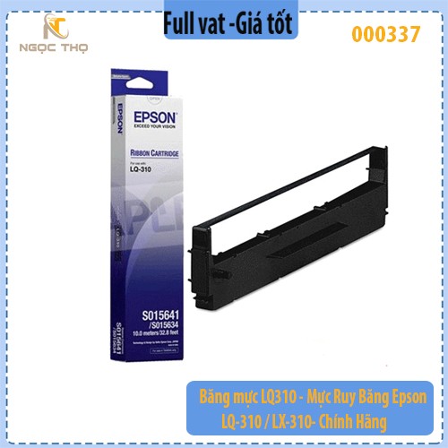 Combo 10 Băng Mực Epson LQ310 / LX-310 – Mực Ruy Băng Máy In Kim - Chính Hãng - Full VAT