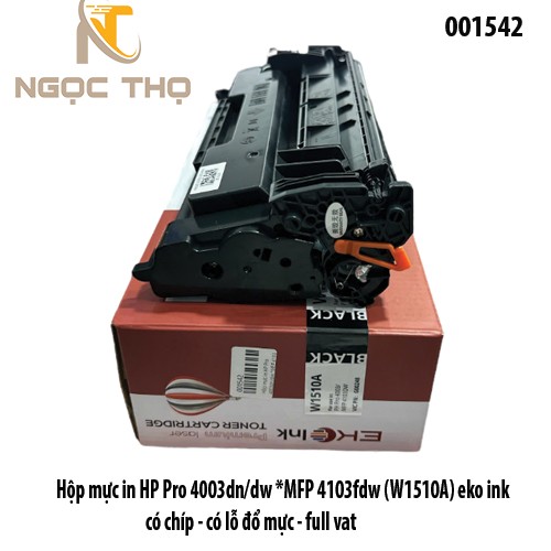 Hộp mực EKO INK W1510A – Có chíp – Hàng chính hiệu - Lắp là in – Full VAT