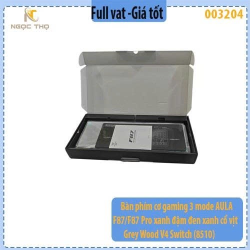Bàn phím cơ AULA F87 / F87 Pro (8510) – 3 Mode (Type-C / 2.4G / Bluetooth) – Keycap PBT Double-Shot – LED RGB - full vat