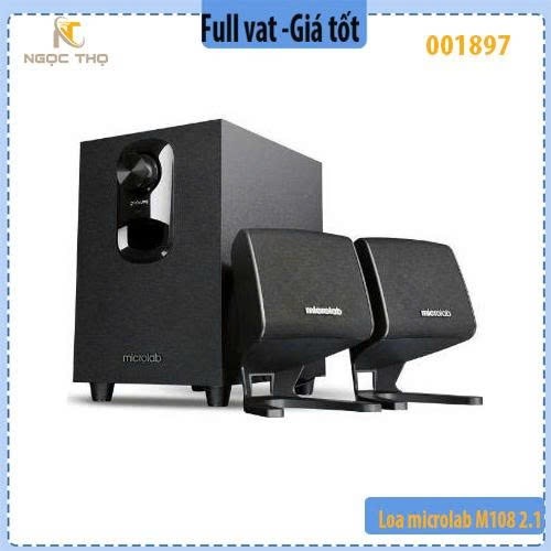 Loa Vi Tính Microlab M108 2.1 – Công Suất 11W RMS – Bass Ấm, Âm Thanh Trung Thực – Hàng Chính Hãng – Full VAT