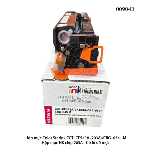 Hộp mực Starink CF543A (203A) / CRG-054 – Magenta (M) – Có chip 203A – Lắp là in – Chính hiệu | Full VAT